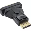 InLine DisplayPort-adapter DisplayPort-stekker naar DVI-D 24+1 bus zwart