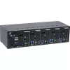 KVM Desktop Switch InLine 62644I 4-poorts dual-monitor DP+HDMI 4K USB 3.0 audio
