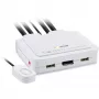 InLine KVM-switch, 2-poorts, USB-C naar DisplayPort 1.2, 4K, audio, geïntegreerde kabel