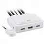 InLine KVM-switch, 2-poorts, USB-C + HDMI naar HDMI, 4K, met audio, geïntegr. kabel