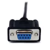 StarTech.com 1 m zwart DB9 RS232 seriële nullmodemkabel F/M