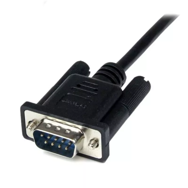 StarTech.com 1 m zwart DB9 RS232 seriële nullmodemkabel F/M