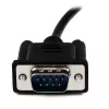 StarTech.com 1 m zwart DB9 RS232 seriële nullmodemkabel F/M