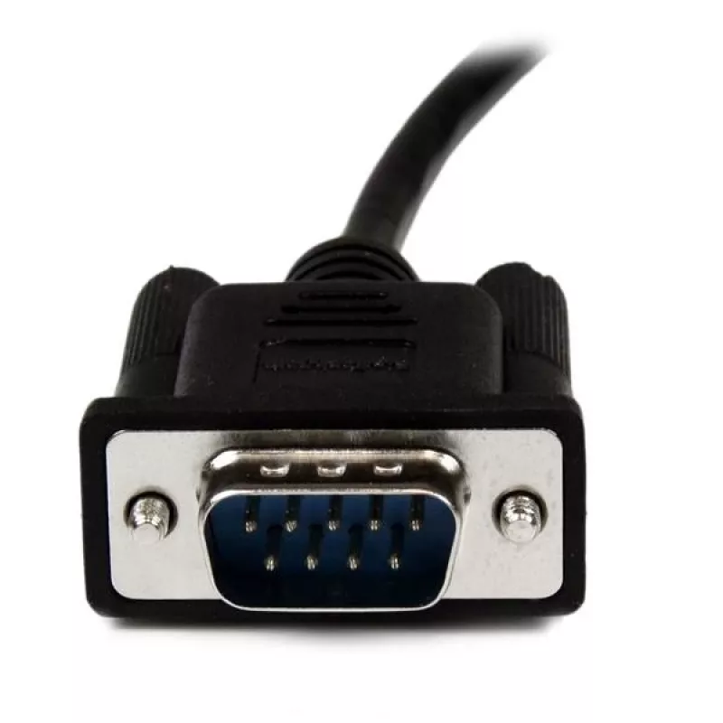 StarTech.com 1 m zwart DB9 RS232 seriële nullmodemkabel F/M