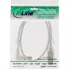 InLine USB 2.0-kabel links haaks type A stekker / B stekker transparant 0,3 m