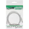 InLine USB 2.0-kabel type A stekker / B stekker, transparant, 0,3 m