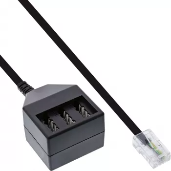 InLine TAE-adapterkabel RJ45 stekker naar TAE-NFN bus 69942