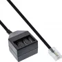 InLine TAE-adapterkabel RJ45 stekker naar TAE-NFN bus 69942