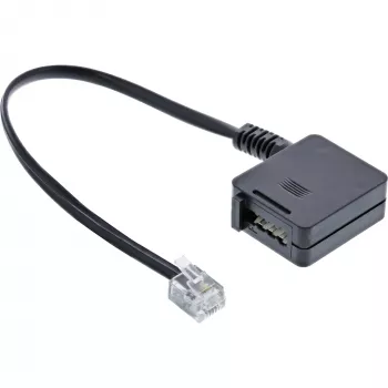 InLine TAE-adapterkabel RJ11 6P4C stekker naar TAE-F bus Duits 0,2 m