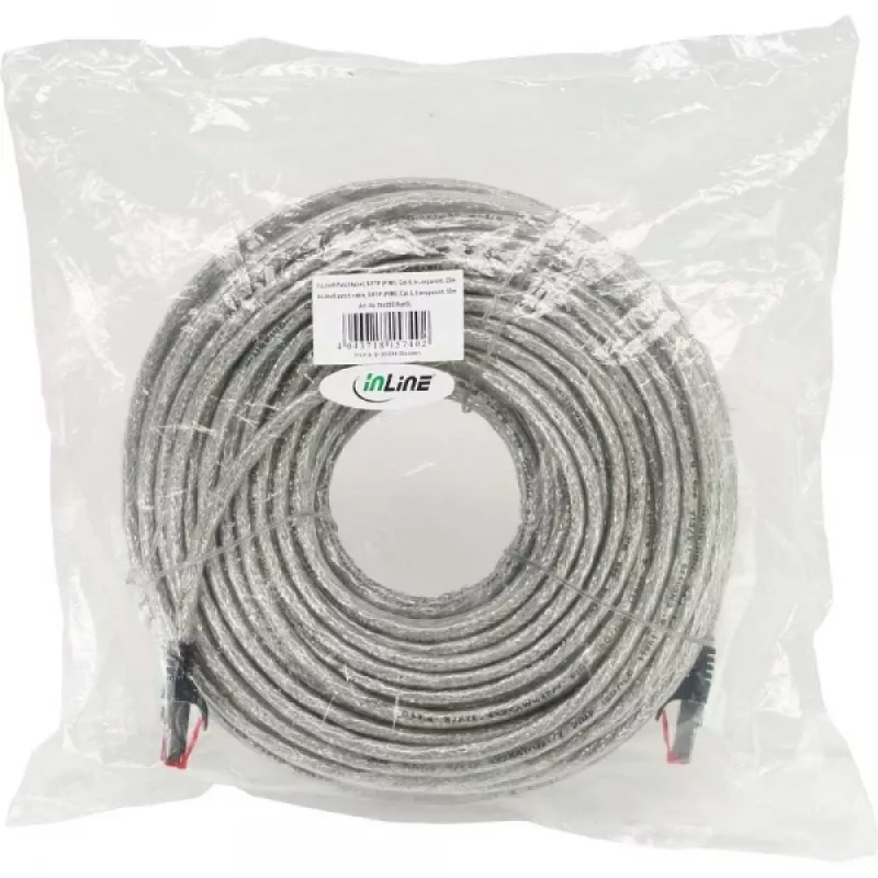 InLine patchkabel S/FTP PiMF Cat.6 250MHz PVC koper transparant 50m