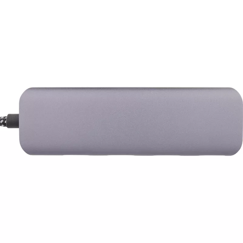 InLine USB 3.2 hub, USB-C naar 4x USB A 10 Gb/s, aluminium, grijs