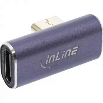 InLine USB4-adapter, USB-C stekker/bus verticaal rechts/links haaks