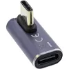 InLine USB4-adapter, USB-C stekker/bus verticaal rechts/links haaks