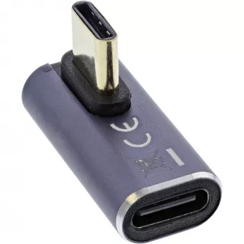 InLine USB4-adapter, USB-C stekker/bus verticaal rechts/links haaks