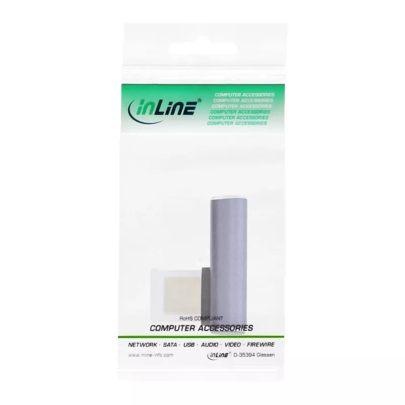 InLine USB4-adapter, USB-C stekker/bus verticaal rechts/links haaks