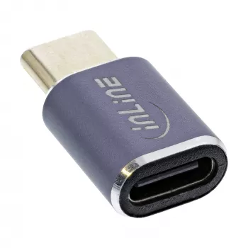InLine USB4-adapter USB-C stekker/bus aluminium grijs 35900A