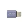 InLine USB4-adapter USB-C stekker/bus aluminium grijs 35900A