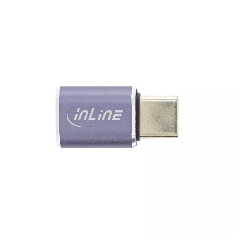 InLine USB4-adapter USB-C stekker/bus aluminium grijs 35900A