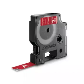 DYMO Authentic D1 Durable-labels | zwarte print op rode band | 12 mm x 3 m | labelband voor LabelManager labelprinters