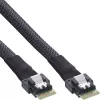 InLine slanke SAS kabel, SFF-8654 naar SFF-8654, 24Gb/s, 1m