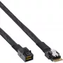 InLine slanke SAS-kabel InLine 24Gb/s SFF-8654 naar Mini SAS HD SFF-8643 1m