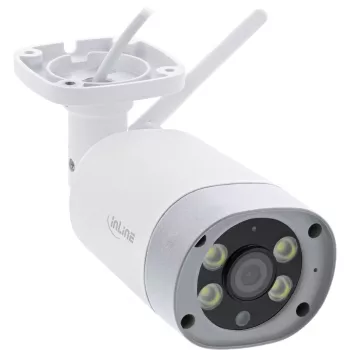 InLine SmartHome HD-buitencamera met LED-licht, IP66