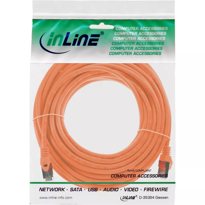 InLine patchkabel SF/UTP Cat.5e oranje 7,5 m