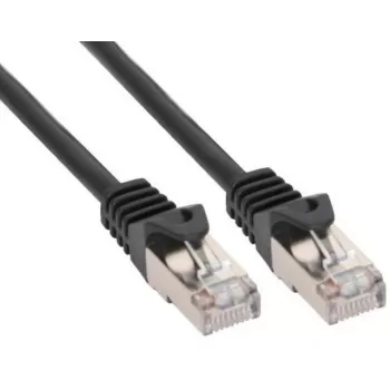 InLine 72500S Patchkabel, SF/UTP, Cat.5e, zwart, 10 m