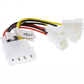 InLine ventilator-adapterkabel 2x 12V en 2x 5V voor 4 ventilatoren 33005B