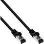 InLine patchkabel S/FTP PiMF Cat.8.1 halogeenvrij 2000MHz zwart, 0,3 m