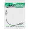 InLine patchkabel, S/FTP (PiMf), Cat.8.1, 2000MHz, halogeenvrij, grijs, 0,3 m