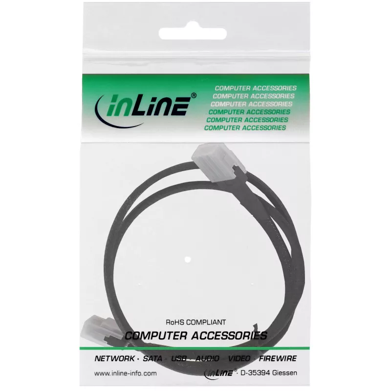 InLine SAS-kabel intern, Mini-SAS SFF-8087 naar Mini-SAS SFF-8087, met sideband, 1 m