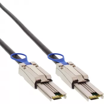 InLine SAS-kabel, Mini-SAS 26-pins SFF-8088 naar Mini-SAS 26-pins SFF-8088, 0,5 m
