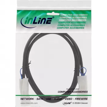 InLine SAS-kabel, Mini-SAS 26-pins SFF-8088 naar Mini-SAS 26-pins SFF-8088, 0,5 m