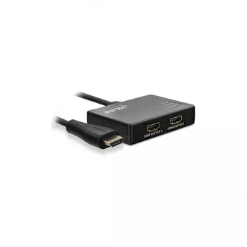 InLine kabel-splitter HDMI 2-poorts, 4K/60Hz, met USB-stroomkabel, 0,5 m