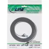 InLine patchkabel plat, U/FTP, Cat.6A, TPE halogeenvrij, zwart, 2 m