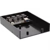InLine 4-poorts USB 3.0 paneelhub voor 3,5-inch diskettelaufwerkschacht, zwart