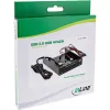 InLine 4-poorts USB 3.0 paneelhub voor 3,5-inch diskettelaufwerkschacht, zwart