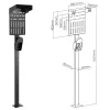 InLine universele wallbox-standaard met EV-laadkabelhouder, zwart