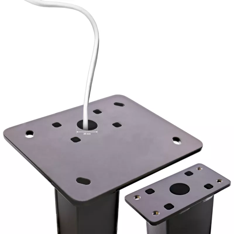 InLine universele wallbox-standaard met EV-laadkabelhouder, zwart