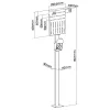 InLine universele wallbox-standaard met EV-laadkabelhouder, zwart