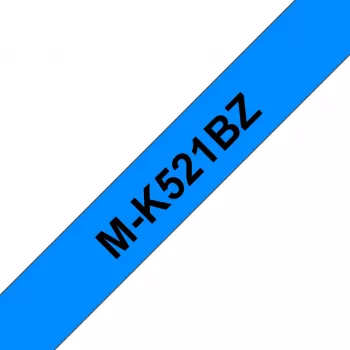 Brother M-K521B labelband zwart op blauw