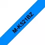 Brother M-K521B labelband zwart op blauw