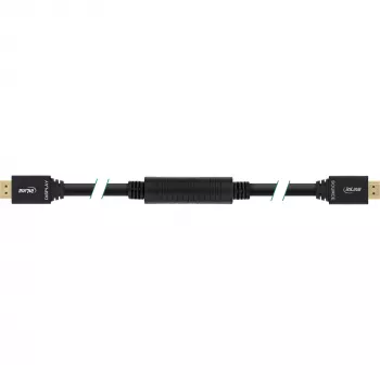 InLine High Speed HDMI-kabel met ethernet, actief, M/M, zwart, vergulde contacten, 40 m