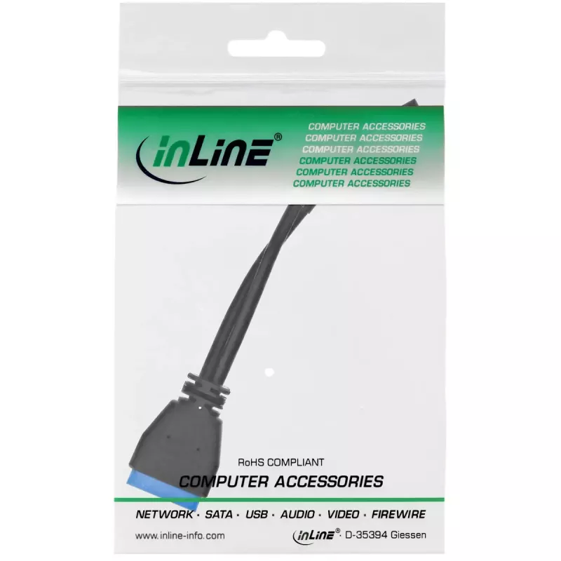 InLine USB 2.0 naar 3.0 interne USB-headerkabel 33449I