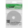 Klittenbandkabelbinder InLine 10 m × 16 mm wit – herbruikbare klittenbandkabelbinder