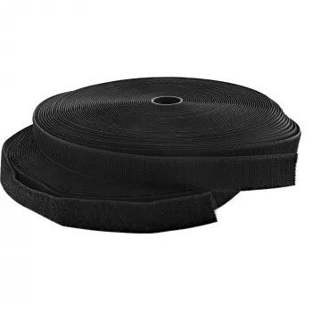 InLine kabelbinder met klittenband 25 mm zwart 25 m