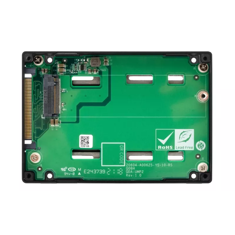 QNAP - QDA-UMP4 - interface-adapter - M.2 - PCIe 4.0 x4 (NVMe) - U.2
