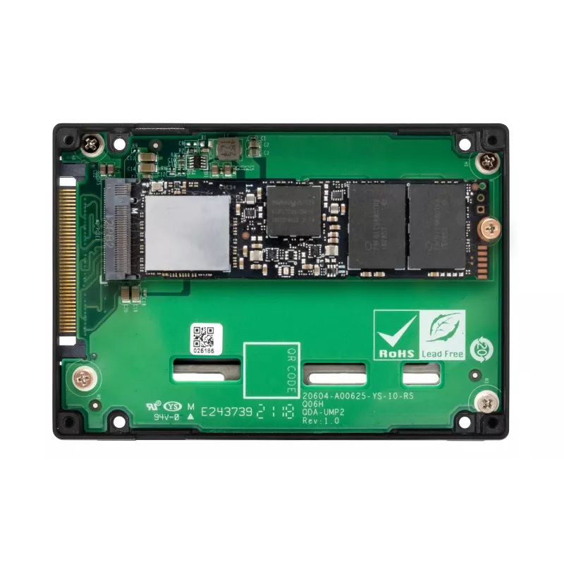 QNAP - QDA-UMP4 - interface-adapter - M.2 - PCIe 4.0 x4 (NVMe) - U.2