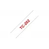 Labelband TC Brother TC202 12mm rood op wit